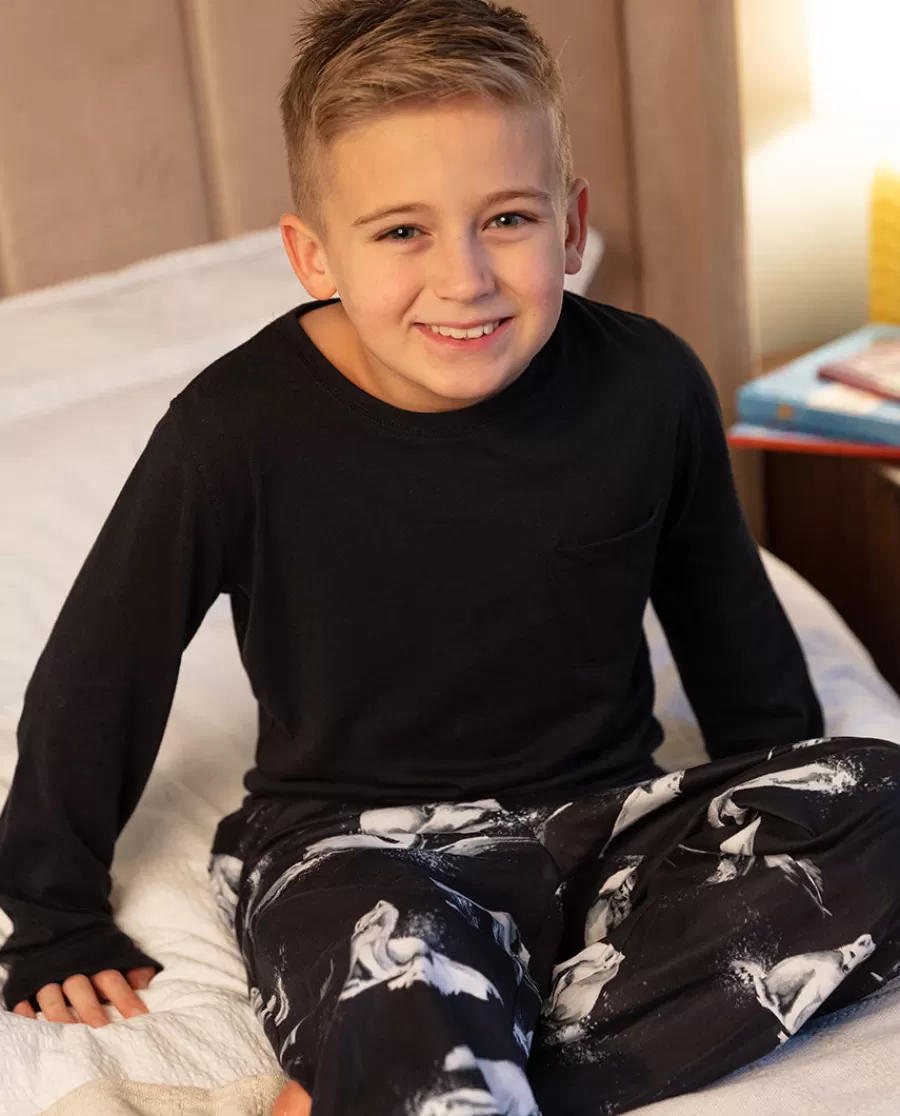 Discount Atlas Kids Unisex Jersey T-Shirt And Artic Fox Print Pyjama Set Kids Kids Unisex Pyjamas