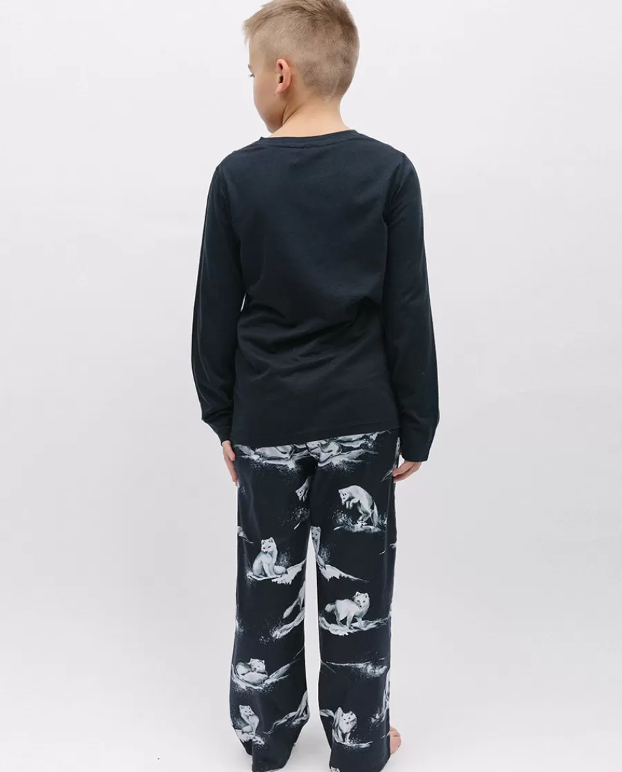 Discount Atlas Kids Unisex Jersey T-Shirt And Artic Fox Print Pyjama Set Kids Kids Unisex Pyjamas
