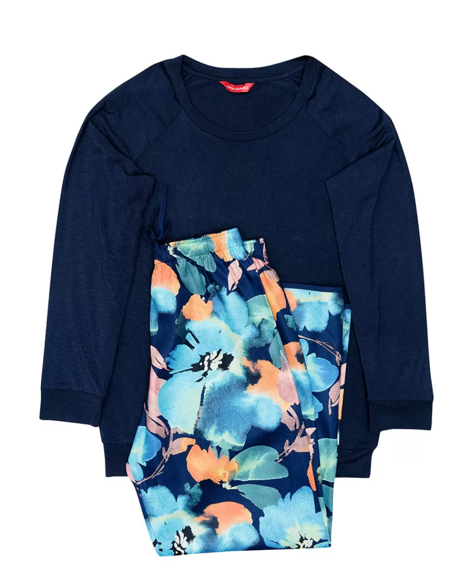 Shop Bea Girls Slouch Jersey Top And Floral Print Pyjama Set Kids Girls Pyjamas