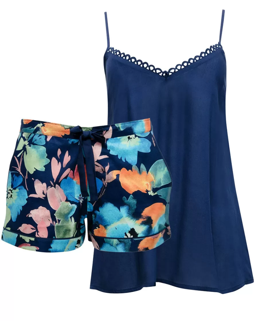 Flash Sale Bea Modal Cami And Floral Print Shorty Set Women Shorty Sets