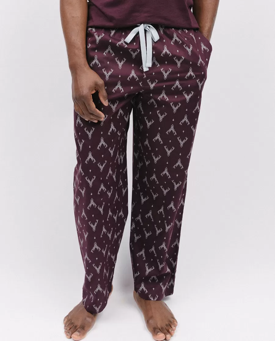 Cheap Spencer Stag Print Pyjama Bottoms Men Pyjama Bottoms