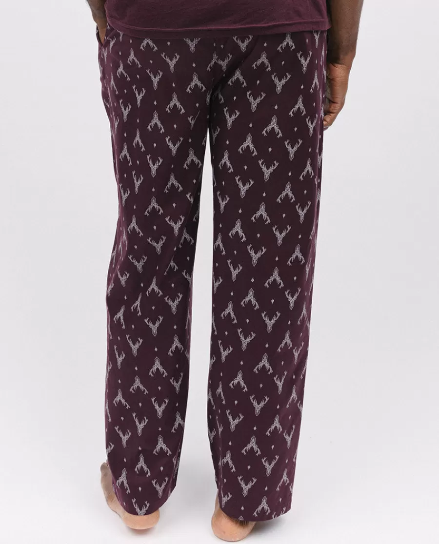 Cheap Spencer Stag Print Pyjama Bottoms Men Pyjama Bottoms
