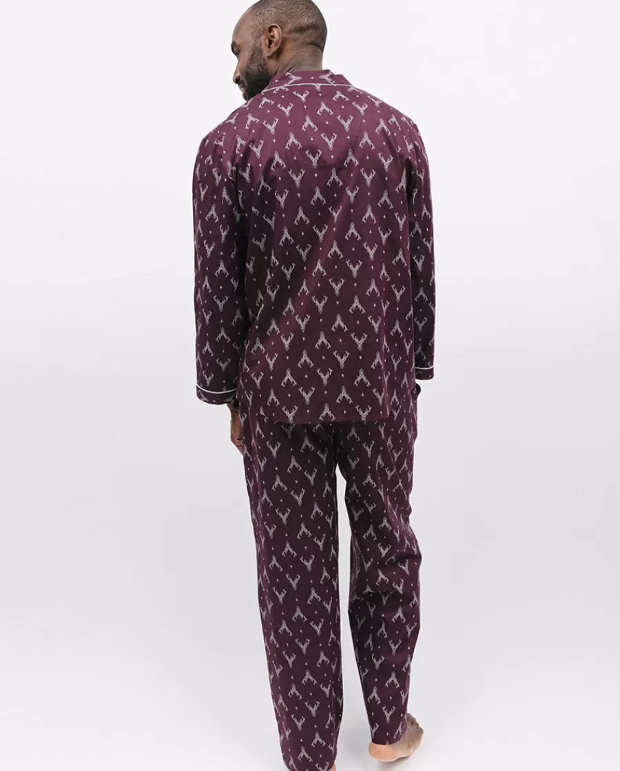 Outlet Spencer Stag Print Pyjama Top Men Pyjama Tops
