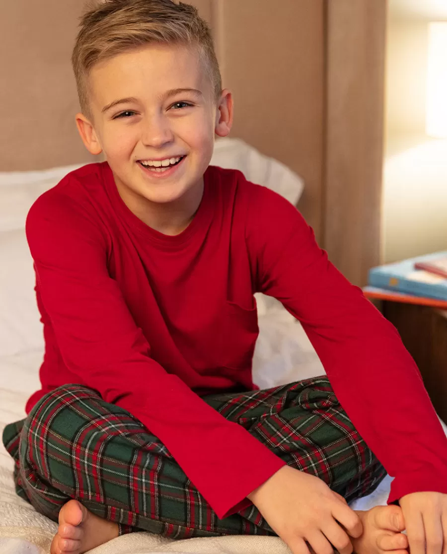 Store Whistler Kids Unisex Jersey T-Shirt And Super Cosy Check Pyjama Set Kids Kids Unisex Pyjamas
